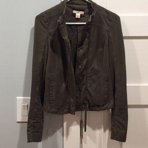 Peyton Jensen army green jacket